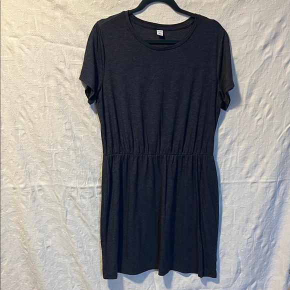 Old Navy Dresses & Skirts - Old Navy Heathered Blue Tee Shirt Dress, Size L